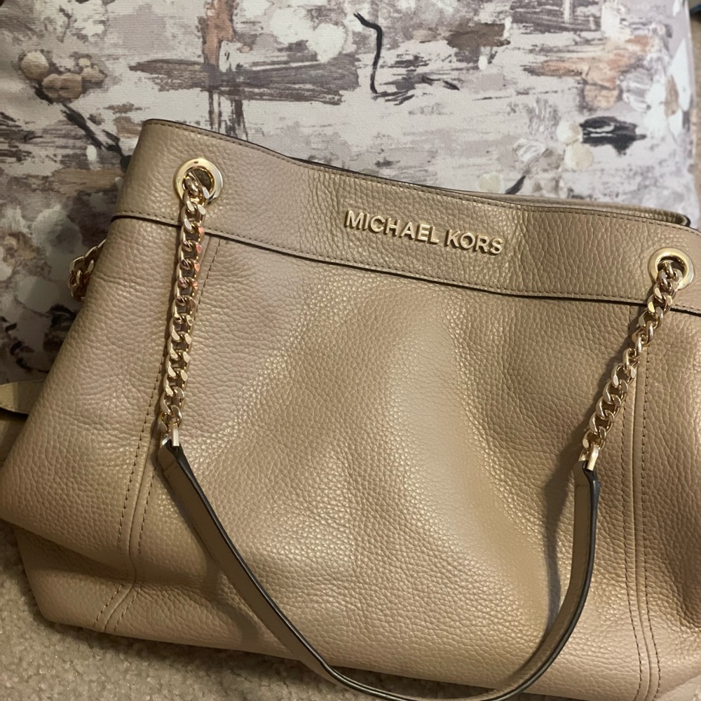 Michael Kors Tan Leather Shoulder Bag